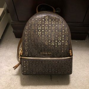 Like New Michael Kors Perforated Backpack